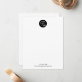 Minimalistisches einfaches Logounternehmen Mitteilungskarte (Vorderseite/Rückseite Beispiel)