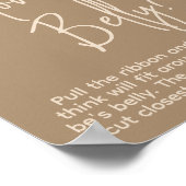 Minimalistisches einfaches, modernes Bear Baby Sho Poster (Ecke)