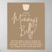 Minimalistisches einfaches, modernes Bear Baby Sho Poster (Vorne)