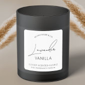 Minimalistisches, einfaches, modernes Schwarz-weiß Quadratischer Aufkleber