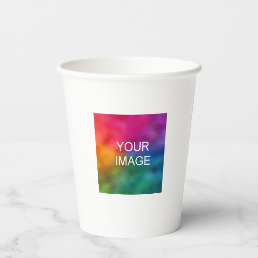 Minimalistisches einfaches Papercup-Template Moder Pappbecher (Rückseite)