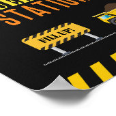 Minimalistisches einfaches Party für den Bau Poster (Ecke)