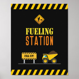 Minimalistisches einfaches Party für den Bau Poster