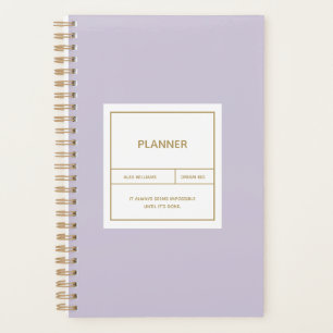 Minimalistisches Einfaches Plandesign Planer