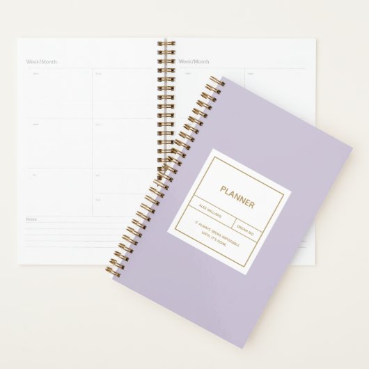 Minimalistisches Einfaches Plandesign Planer (Anzeige)