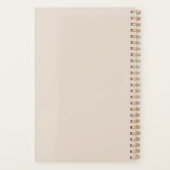 Minimalistisches Einfaches Plandesign Planer (Rückseite)