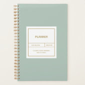 Minimalistisches Einfaches Plandesign Planer (Vorderseite)