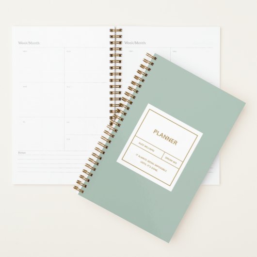 Minimalistisches Einfaches Plandesign Planer (Anzeige)