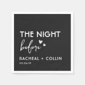 Minimalistisches einfaches Probe Serviette (Vorderseite)