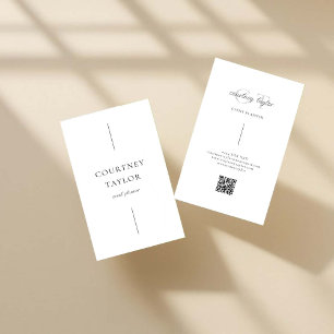 Minimalistisches einfaches professionelles Design Visitenkarte
