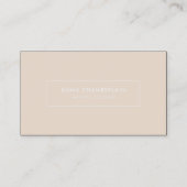 Minimalistisches, einfaches Rosa Visitenkarte (Vorderseite)