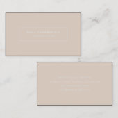 Minimalistisches, einfaches Rosa Visitenkarte (Vorne/Hinten)