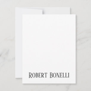 Minimalistisches einfaches Schwarz-Weiß-Modernes E RSVP Karte