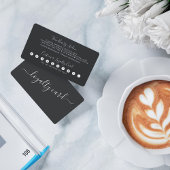 Minimalistisches Einfaches Schwarz-weißes Skript L Treuekarte