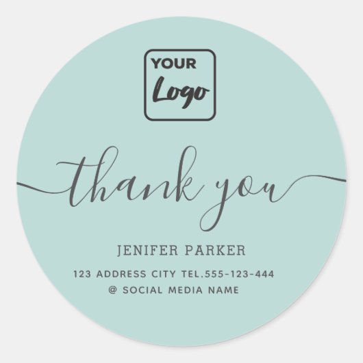 Minimalistisches, einfaches Skript benutzerdefinie Runder Aufkleber (Vorderseite)