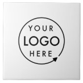 Minimalistisches, einfaches und Schlichtes Firmenl Fliese (Vorderseite)