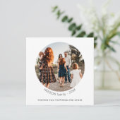 Minimalistisches einfaches Weihnachts-Foto (Stehend Vorderseite)