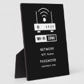 Minimalistisches einfaches WLAN-Zone-Kennwort Fotoplatte (Seite)