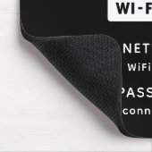 Minimalistisches einfaches WLAN-Zone-Kennwort Mousepad (Ecke)