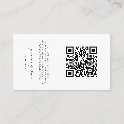 Minimalistisches Einfaches Wohnen & UAWG Begleitkarte (Rückseite)