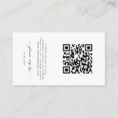 Minimalistisches einfaches Wunschgut und UAWG ca Begleitkarte (Rückseite)