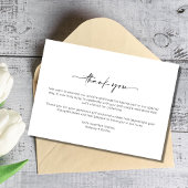 Minimalistisches Einfaches Zwei-Foto Hochzeit Dank Dankeskarte