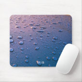 Minimalistisches einfaches zweistelliges Monogramm Mousepad (Mit Mouse)