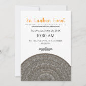 Minimalistisches Einladungs-Design für Sri Lanka Einladung (Vorderseite)