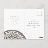 Minimalistisches Einladungs-Design für Sri Lanka Postkarte (Rückseite)