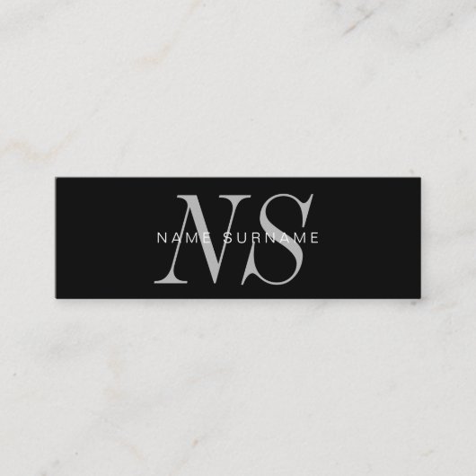 Minimalistisches einzigartiges mini visitenkarte (Vorderseite)