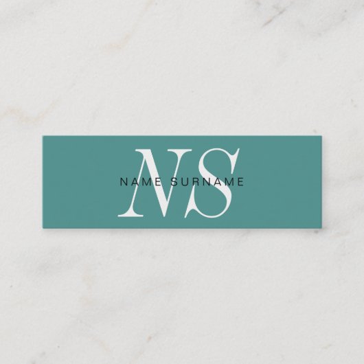 Minimalistisches einzigartiges mini visitenkarte (Vorderseite)