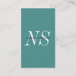 Minimalistisches einzigartiges Monogramm-vertikale Visitenkarte