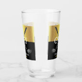 Minimalistisches Elegant Golf Monogram Glas (Rechts)