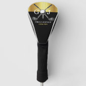 Minimalistisches Elegant Golf Monogram Golf Headcover (Vorderseite)