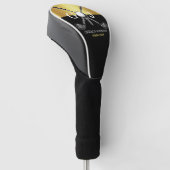 Minimalistisches Elegant Golf Monogram Headcover (angewinkelt)