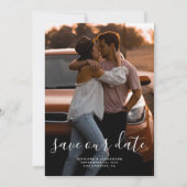Minimalistisches Elegant Save the Date (Vorderseite)