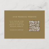Minimalistisches Elegant | UAWG & QR-Website Begleitkarte (Rückseite)