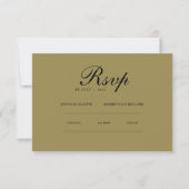 Minimalistisches Elegant | UAWG & QR-Website RSVP Karte (Vorderseite)