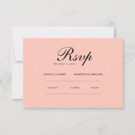 Minimalistisches Elegant | UAWG & QR-Website RSVP Karte