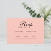 Minimalistisches Elegant | UAWG & QR-Website RSVP Karte (Stehend Vorderseite)