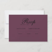 Minimalistisches Elegant | UAWG & QR-Website RSVP Karte (Vorderseite)