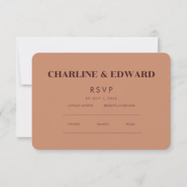 Minimalistisches Elegant | UAWG & QR-Website RSVP Karte