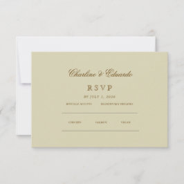 Minimalistisches Elegant | UAWG & QR-Website RSVP Karte