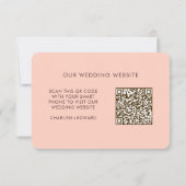 Minimalistisches Elegant | UAWG & QR-Website RSVP Karte (Rückseite)