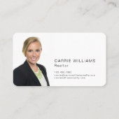 Minimalistisches Elegantes Anwesen Visitenkarte (Rückseite)