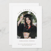 Minimalistisches elegantes Arched Foto der Absolve Ankündigung (Vorne/Hinten)