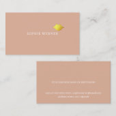 Minimalistisches Elegantes Bad Salami binden in de Visitenkarte (Vorne/Hinten)