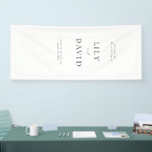 Minimalistisches elegantes Begrüßungs-Vinyl-Banner Banner (Messe)
