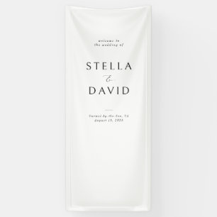 Minimalistisches elegantes Begrüßungsband-Banner Banner