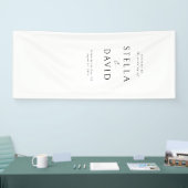 Minimalistisches elegantes Begrüßungsband-Banner Banner (Messe)